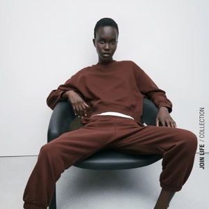 Zara brown sweatsuit